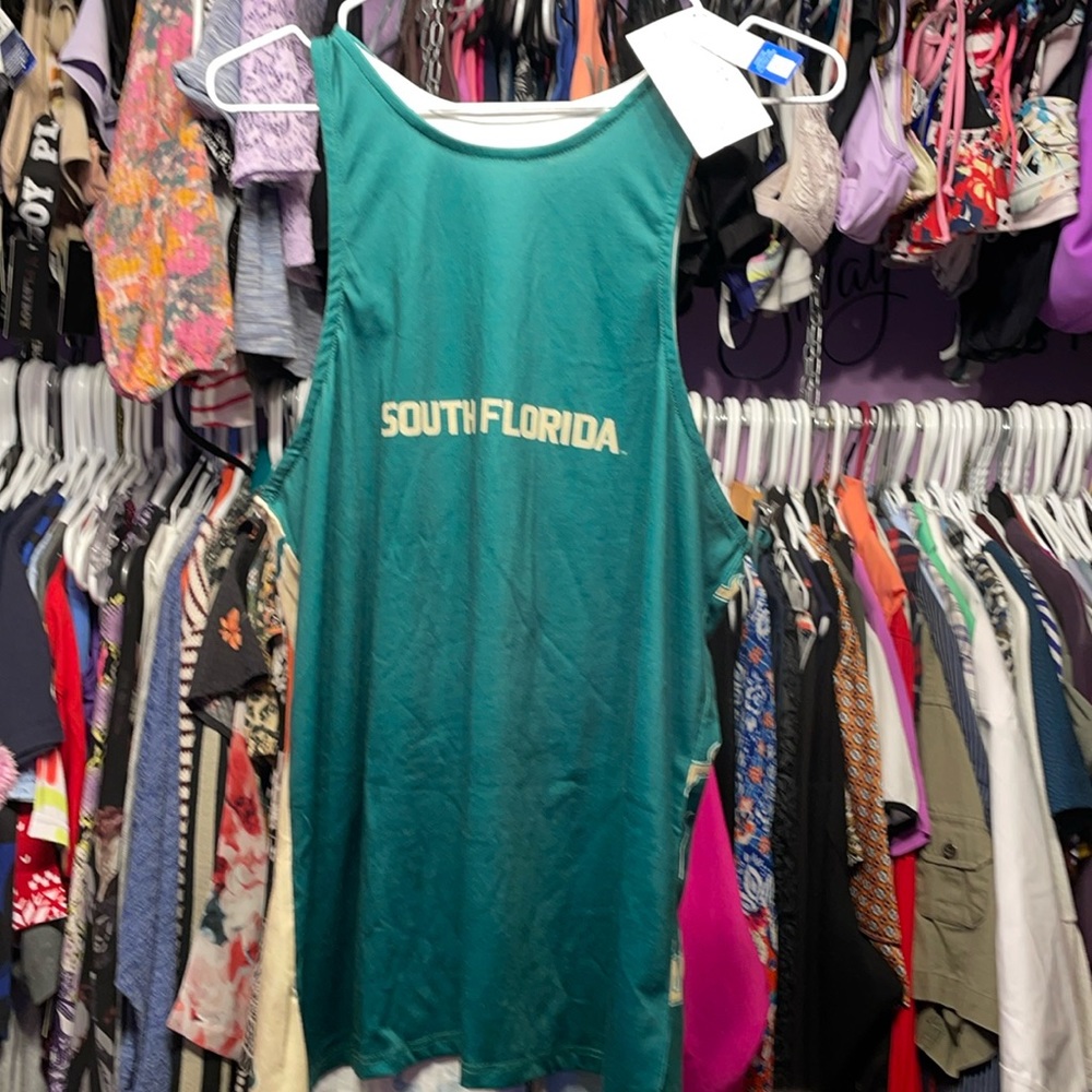 FOCO USA Forever Collectibles™ South Florida open back running shirt College